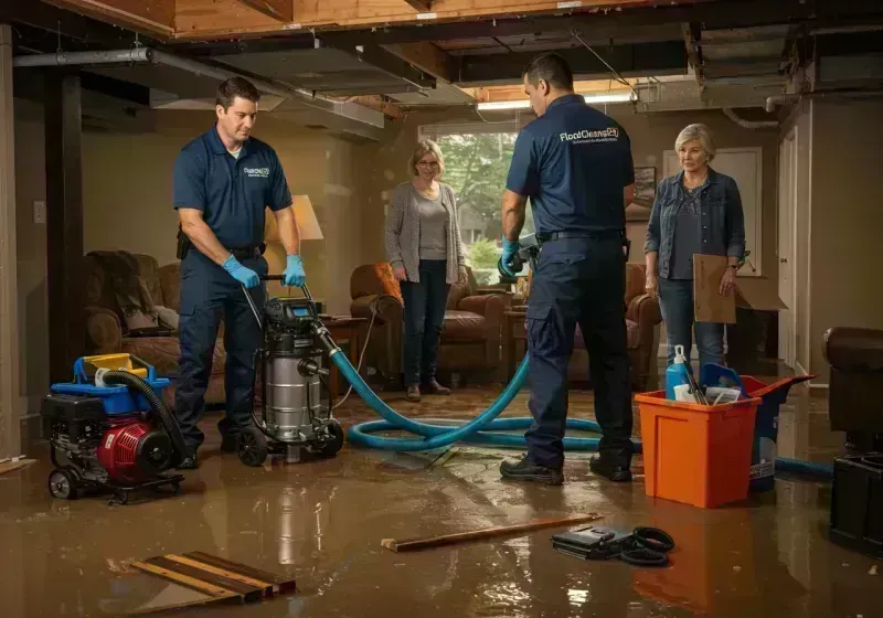 Basement Water Extraction and Removal Techniques process in Vinton, LA